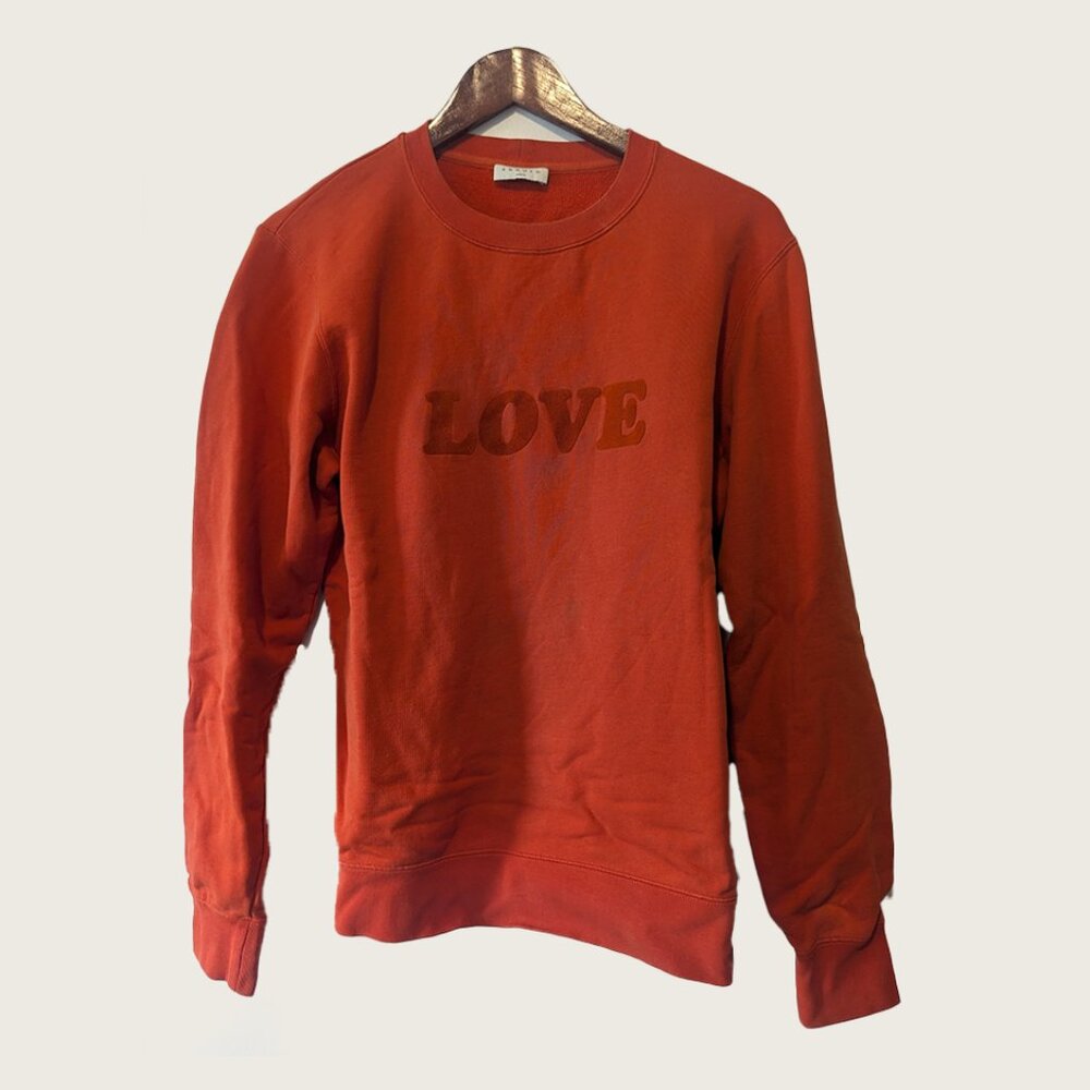 SANDRO - Orange "Love" Sweater - Sz S